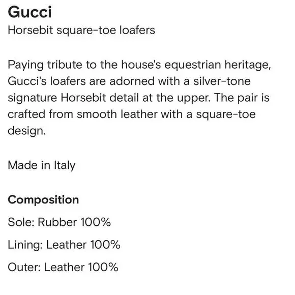 Gucci Horsebit Chunky Loafers Lug Sole Black Leather Shoes G 9/ US 9.5 NIB $990 - Picture 11 of 13